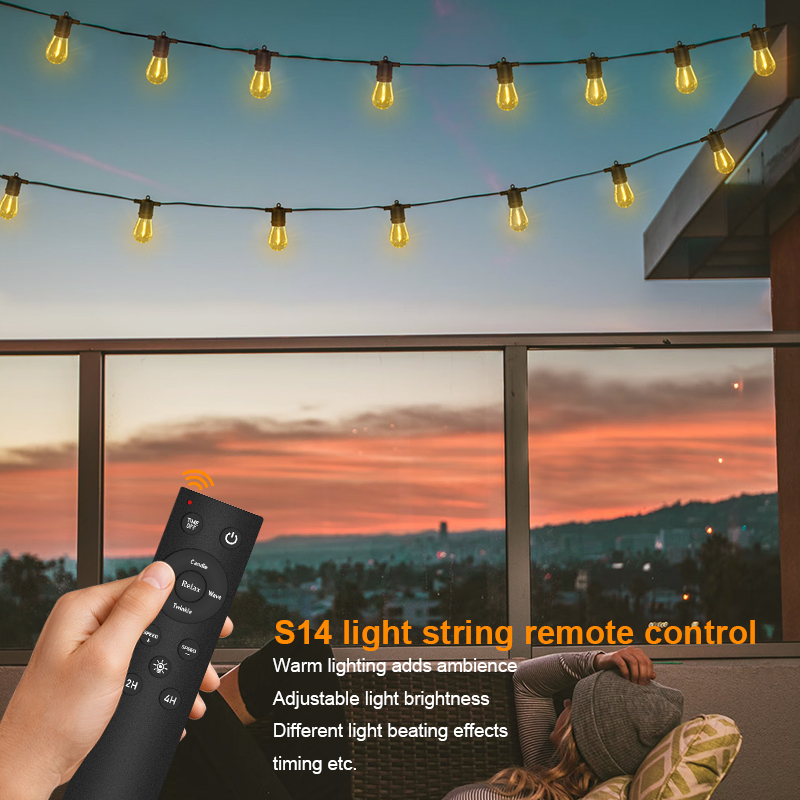 HCP084  S14暖白遥控款灯串